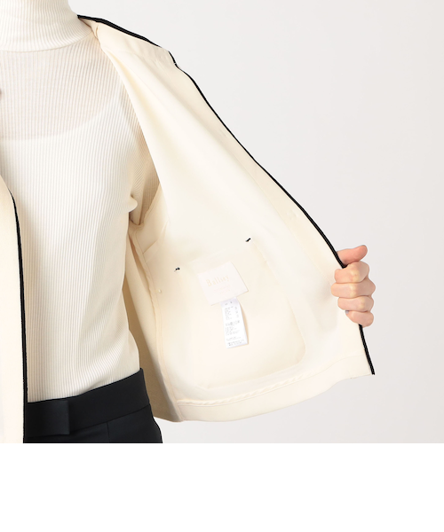 新品未使用　Ballsey ニットコンビダブルクロス クルーネックジャケット ニットコンビダブルクロス クルーネックジャケット｜トゥモロ