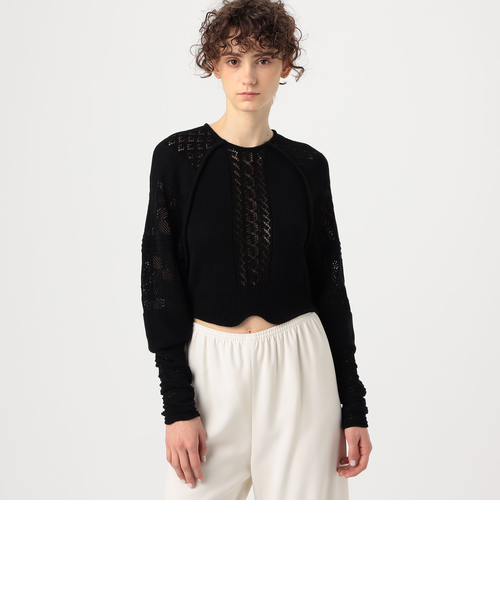 Mame Kurogouchi Lace Knitted Top｜トゥモロ－ランドの