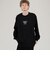 ALMOSTBLACK CREW NECK PRINT LONG