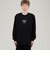 ALMOSTBLACK CREW NECK PRINT LONG
