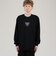 ALMOSTBLACK CREW NECK PRINT LONG
