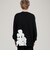 ALMOSTBLACK CREW NECK PRINT LONG