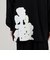 ALMOSTBLACK CREW NECK PRINT LONG