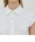 コットンストレッチポプリン キャップスリーブシャツ