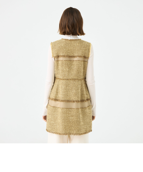 Balley ブロッキングツイード ミドルジレ □ブロッキングツイード ミドルジレ｜トゥモローランド 公式通販