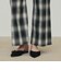 アキハ オンブレーチェック リラックスパンツ