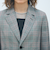 ライトウールチェックシングルブレストジャケット