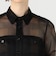 HYKE SHEER PLAID SHIRT