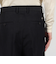 ウールリネンコットン 2タックワイドストレートパンツ