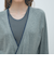 ファブリックコンビ Vネックカーディガン