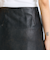 クラッシュレザー ラップミニスカート