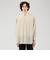 ウールナイロンストライプ ロングスリーブ オーバーシャツ