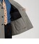シルクカシミア ギンガムチェック シングルブレステッド ショートコート