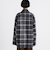 箔コーティングチェック ジップブルゾン