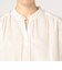 ハイカウントポプリン フリルカラーブラウス