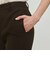 ナチュラルストレッチウール セミフレアパンツ