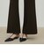 ナチュラルストレッチウール セミフレアパンツ