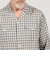 コットンオンブレーチェック ダブルポケットオープンカラーシャツ ALBINI