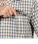 コットンオンブレーチェック ダブルポケットオープンカラーシャツ ALBINI