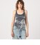 SIMONE WILD HAMMERED VELVET ボディスーツ