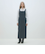 ウールジョーゼット Iラインワンピース