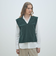コットンポリエステルベロア Vネックベスト