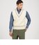 【別注】RICHMOND KNITWEAR ウールケーブル Vネックベスト