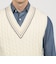 【別注】RICHMOND KNITWEAR ウールケーブル Vネックベスト