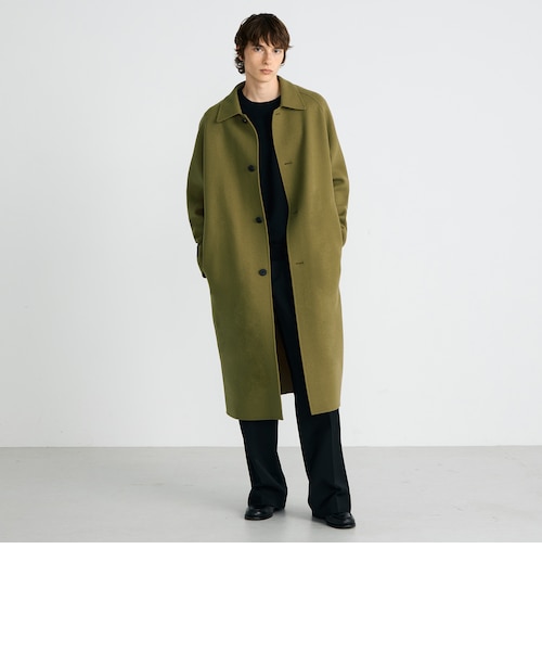 ウールカシミヤダブルフェイス ロングコート｜トゥモロ－ランドの