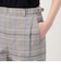 トゥーサイドチェック ストレートパンツ