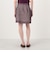 SHUSHU/TONG Low Pleated Skirt リネン チェックスカート