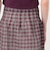 SHUSHU/TONG Low Pleated Skirt リネン チェックスカート