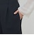 ウールバスケットウェーブ タックハーフパンツ