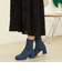 プラットフォームモカヒールブーツ