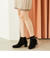 ビットモチーフミドルヒールブーツ