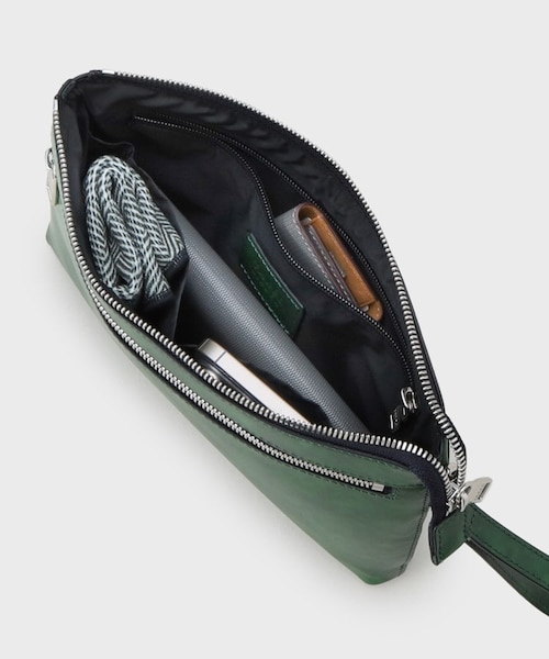 M.U.L. キャンディクラッチ　ダークネイビーレザー M.U.L. キャンディクラッチ ダークネイビーレザー M.U.L. キャンディ