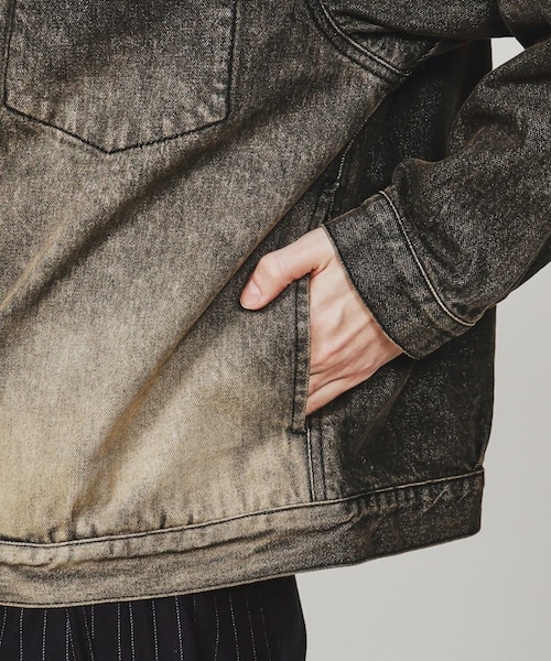 ウォッシュドカラーデニムブルゾン｜タケオキクチのアウトレット通販