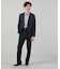 【ON/OFF対応】メランジ シャークスキン ストレッチ パンツ / セットアップ