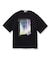 オーロラプリントドレープTシャツ