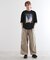 オーロラプリントドレープTシャツ