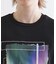 オーロラプリントドレープTシャツ