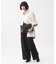 【WEB限定】レザー調ジップクラッチバッグ