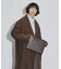 【WEB限定】レザー調ジップクラッチバッグ