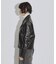【WEB限定】シンセティックレザーダブルライダースジャケット