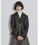 【WEB限定】シンセティックレザーダブルライダースジャケット