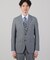 【ONOFF/セットアップ対応】メランジ シャークスキン ストレッチジャケット
