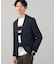 【ONOFF/セットアップ対応】メランジ シャークスキン ストレッチジャケット