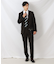 【ONOFF/セットアップ対応】メランジ シャークスキン ストレッチジャケット