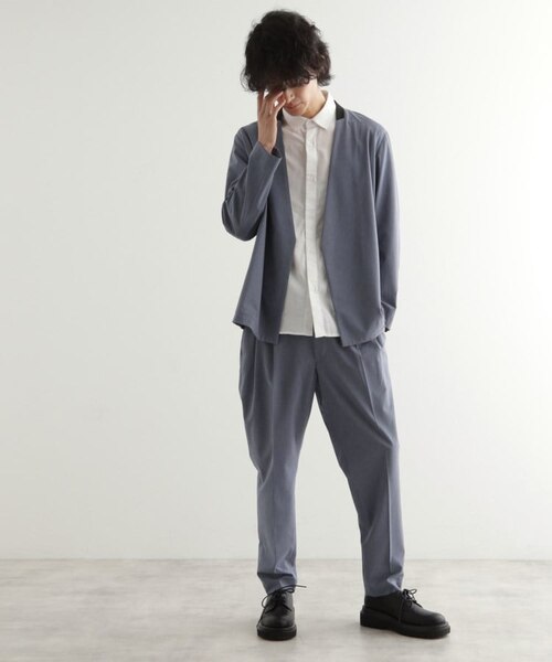 吸水速乾】COOLMAX(R)サマーノーカラージャケット/セットアップ対応