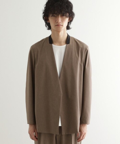 吸水速乾】COOLMAX(R)サマーノーカラージャケット/セットアップ対応